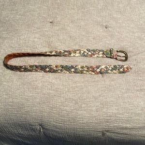 Multicolored Womens Braided Belt